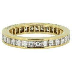 Cartier Carré Cut Diamond Full Eternity Ring Size O (55)
