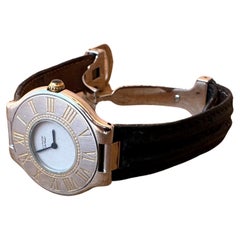 Reloj Cartier Cartier 21 Must de Cartier 9011 Acero chapado en oro Piel 31 mm