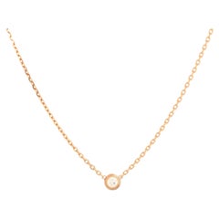 Cartier Cartier D'Amour Pendant Necklace 18K Rose Gold with Diamond XS