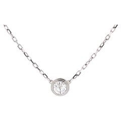 Cartier Cartier D'Amour Pendant Necklace 18k White Gold with Diamond Large