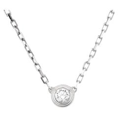 Cartier Cartier D'Amour Pendant Necklace 18K White Gold with Diamond Small