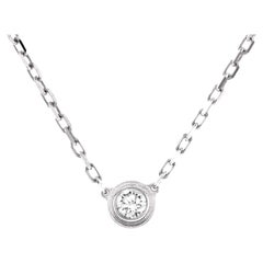 Cartier Cartier D'Amour Pendant Necklace 18K White Gold with Diamond Small