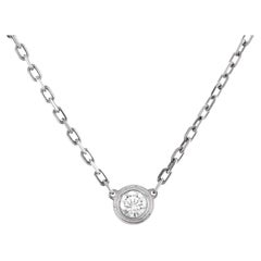 Cartier Cartier D'Amour Pendant Necklace 18K White Gold with Diamond Small