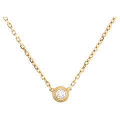 Cartier Cartier D'Amour Pendant Necklace 18K Yellow Gold and Diamond XS