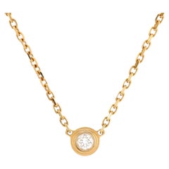 Cartier Cartier D'Amour Pendant Necklace 18K Yellow Gold and Diamond XS