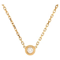 Cartier Cartier D'Amour Pendant Necklace 18K Yellow Gold and Diamond XS