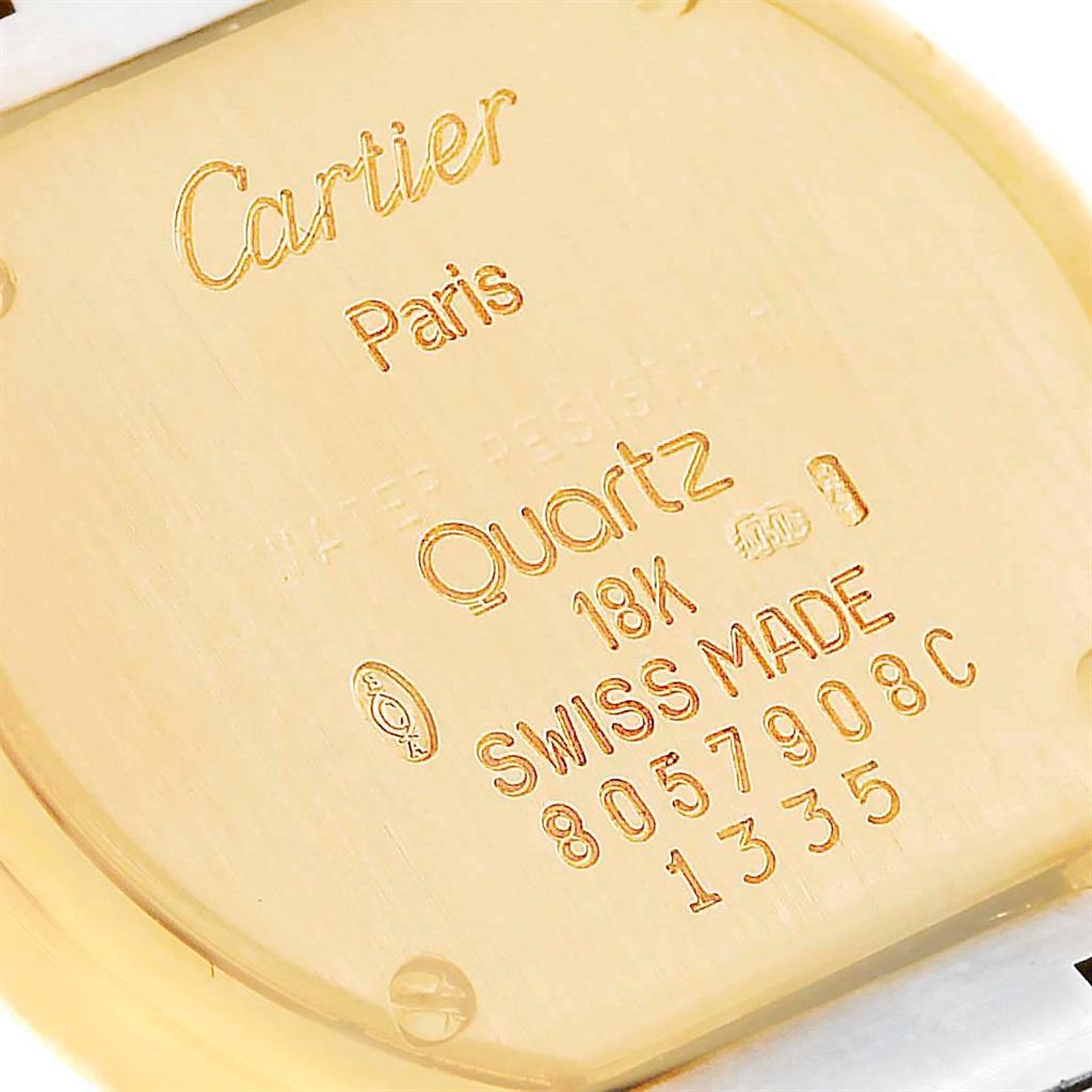 Cartier Casque Ladies Stainless Steel 18 Karat Yellow Gold Watch 5