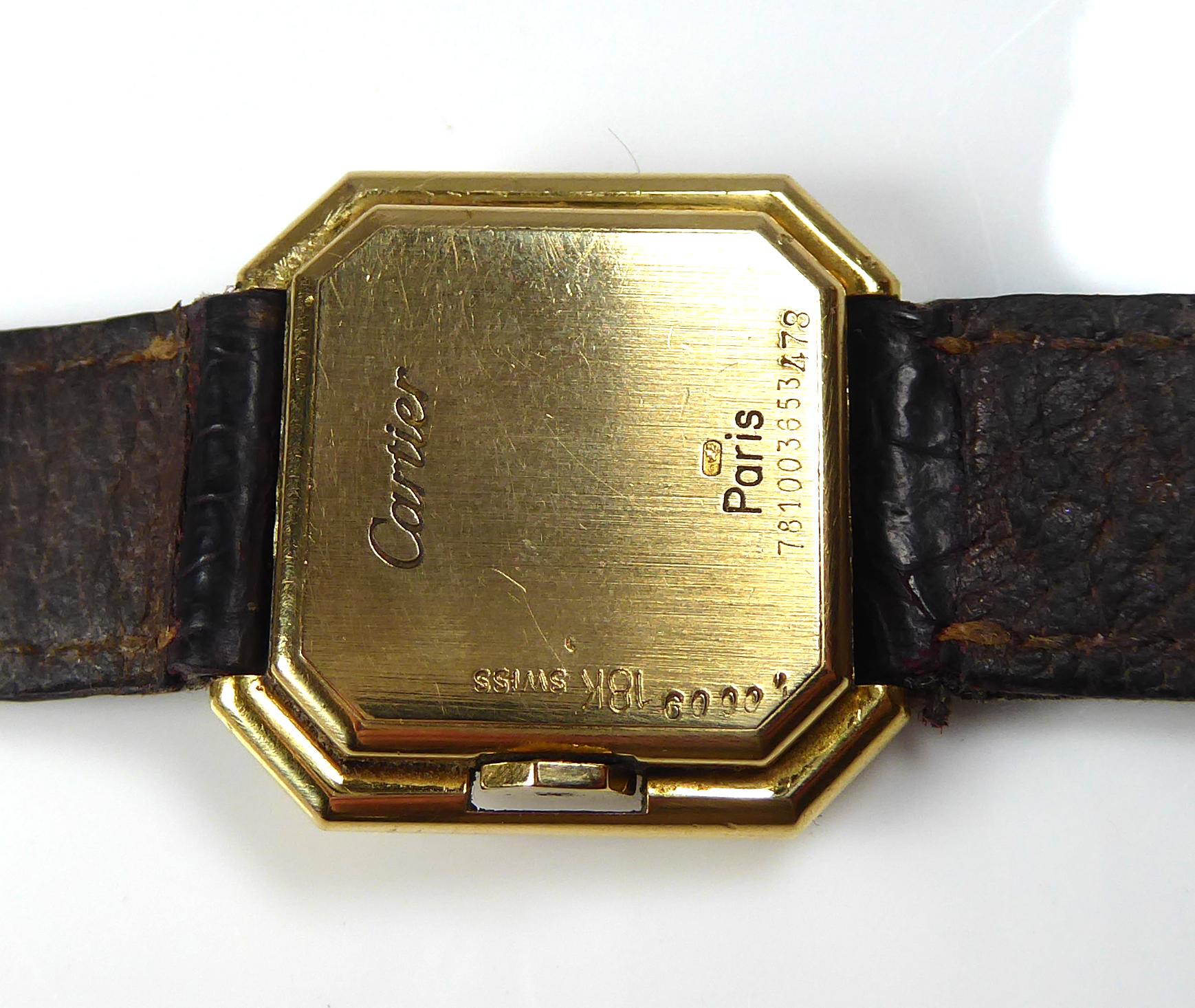 Cartier Ceinture 18 Carat Gold Watch In Excellent Condition For Sale In Tetsworth, GB