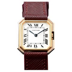 Cartier Ceinture 18K WG & YG Quadrante Paris bicolore Carica manuale 78208, anni 1970-80