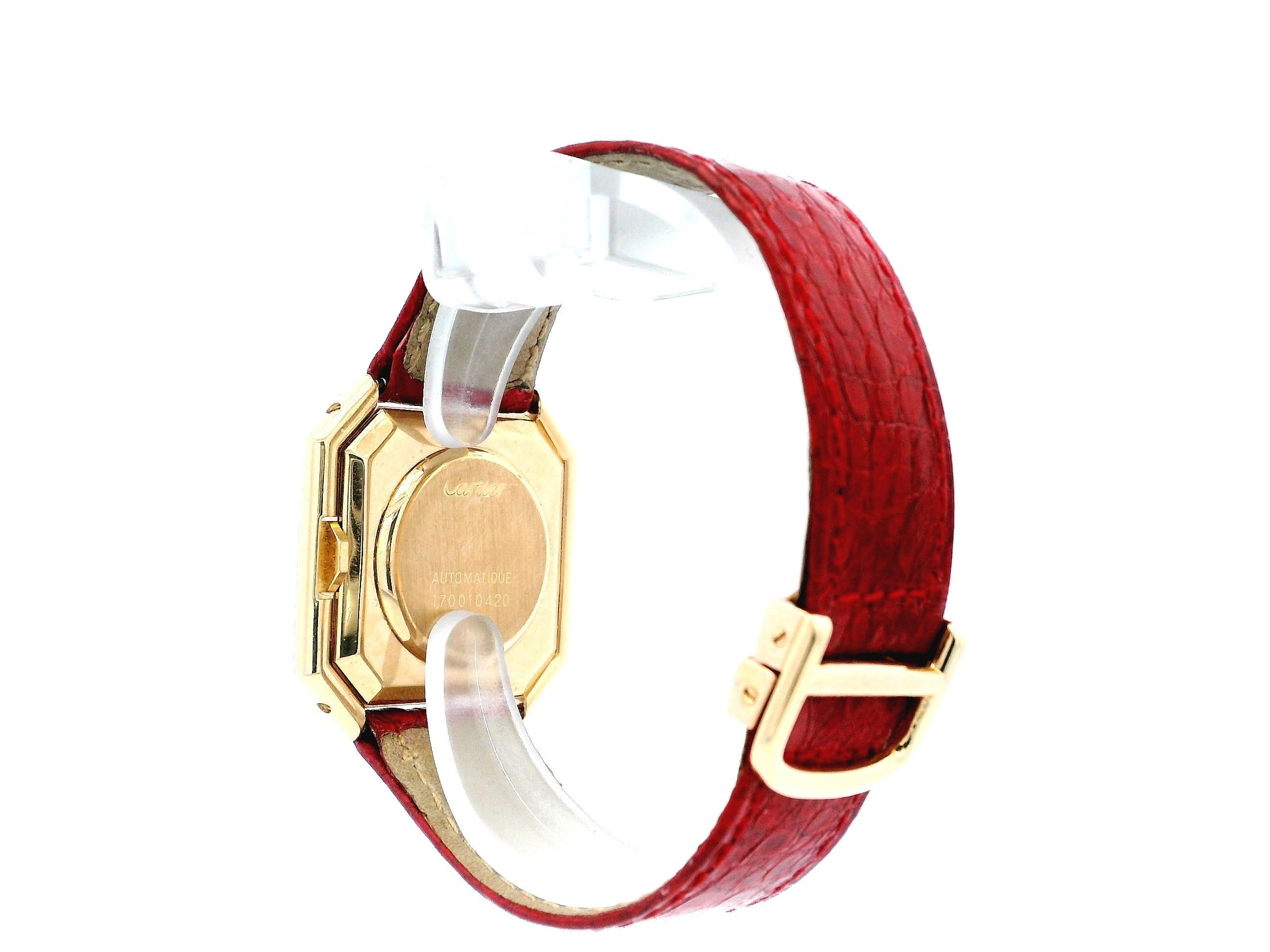 Women's or Men's Cartier Ceinture Paris 1700 18K Yellow Gold Automatic Watch