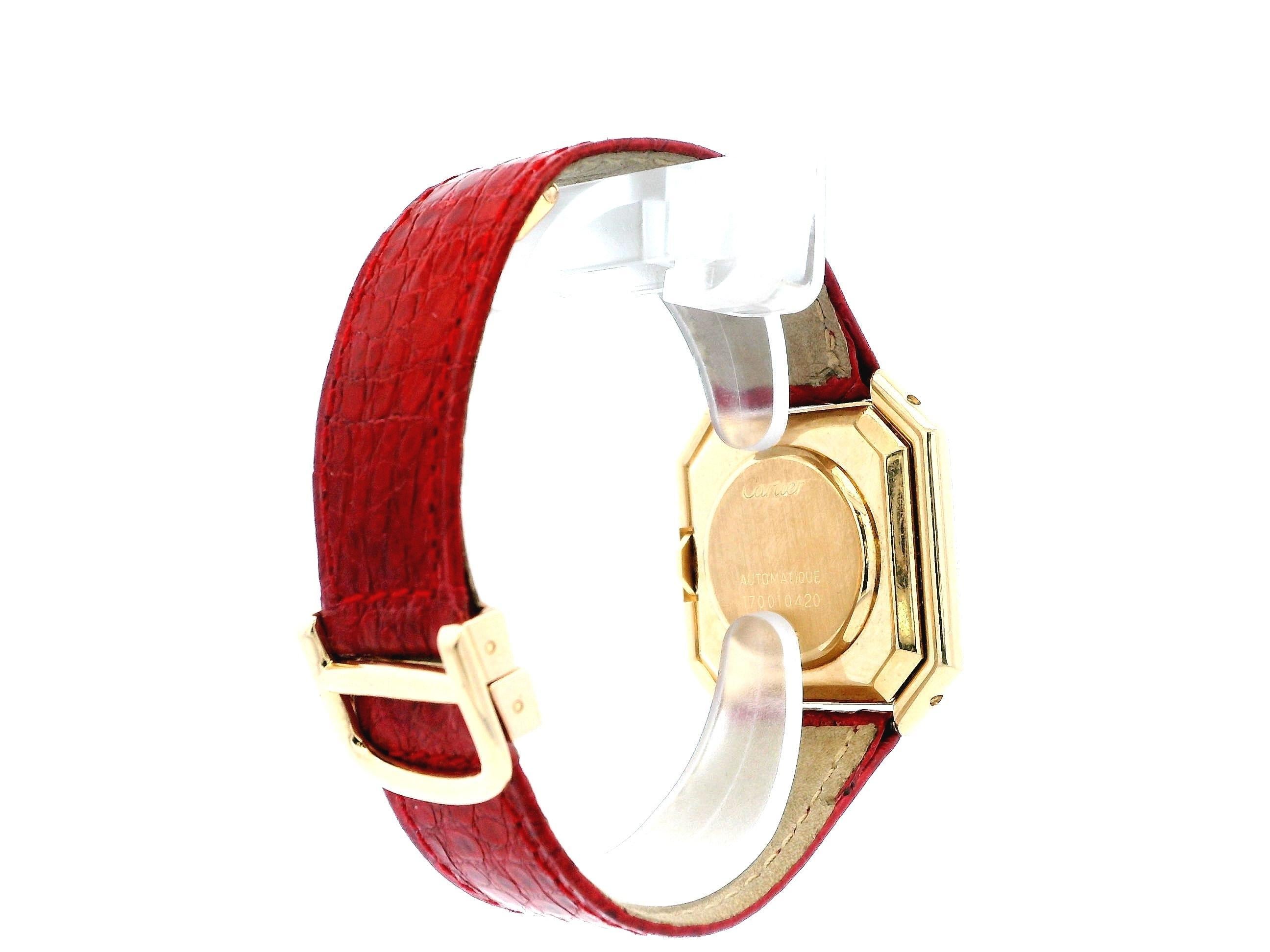 Cartier Ceinture Paris 1700 18K Yellow Gold Automatic Watch 1