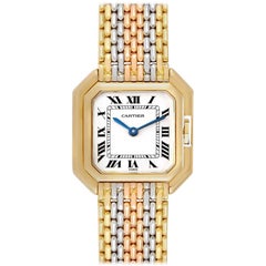 Cartier Ceinture Paris Trinity Weiß-Gelb-Roségold Damenuhr
