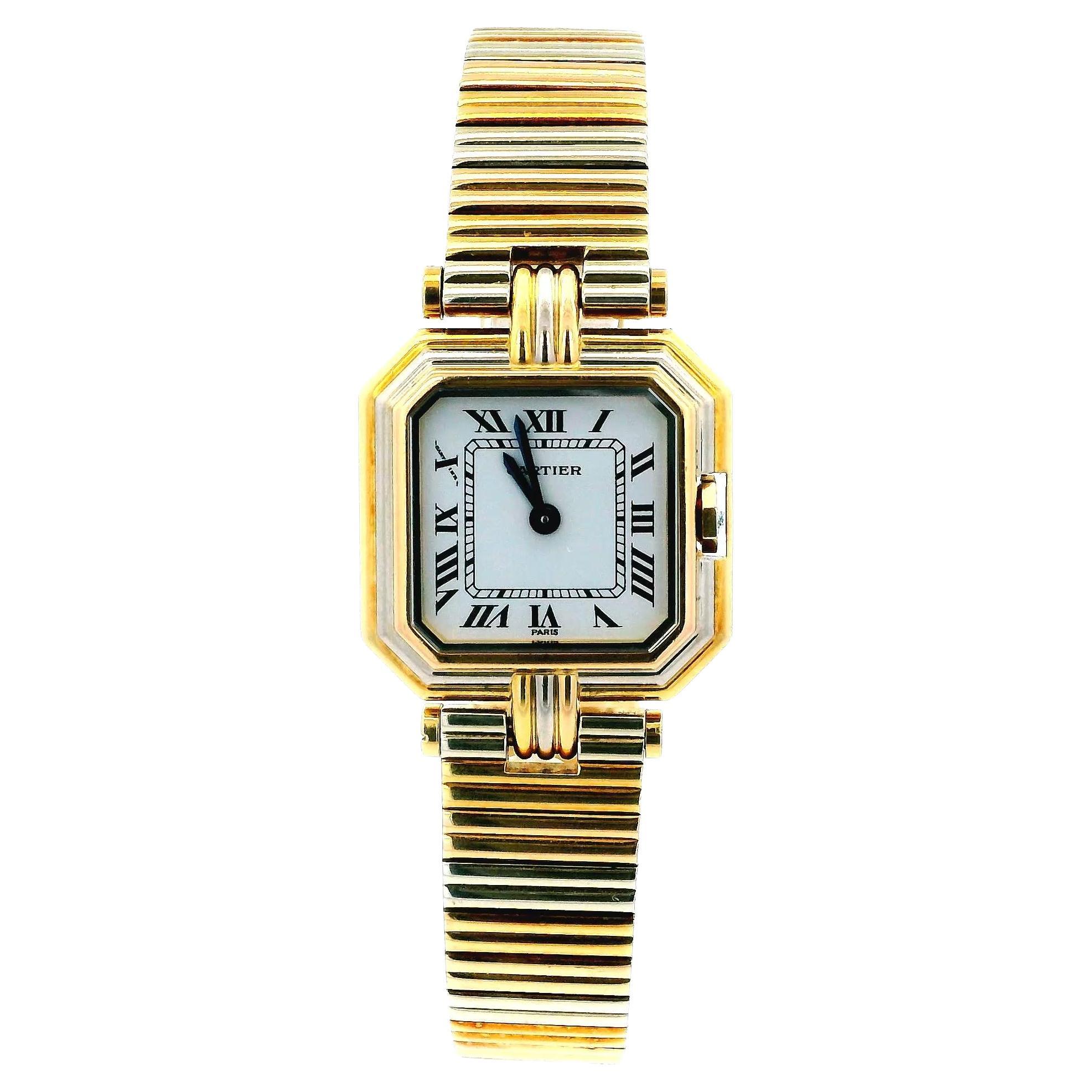 Reloj pulsera Cartier Ceinture Tricolor Reed en venta