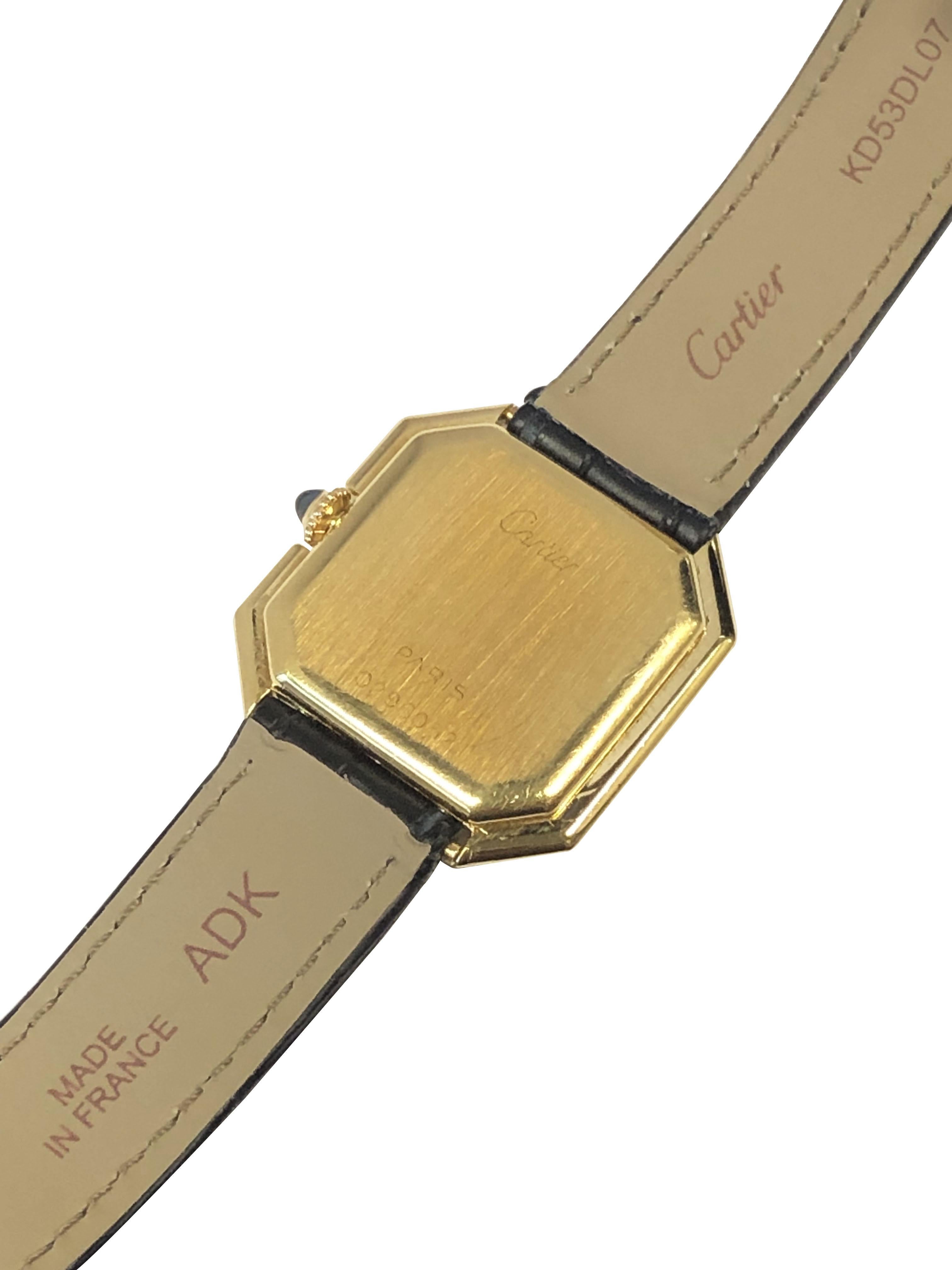 Cartier Centure 1970er Jahre Gelbgold Handaufzugs-Armbanduhr im Zustand „Hervorragend“ im Angebot in Chicago, IL
