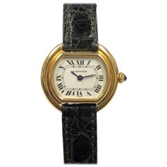 Cartier Centure Ladies Vintage Yellow Gold Mechanical Wristwatch