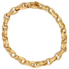 Cartier Chain Link Bracelet Set in Solid 18 Karat Yellow Gold