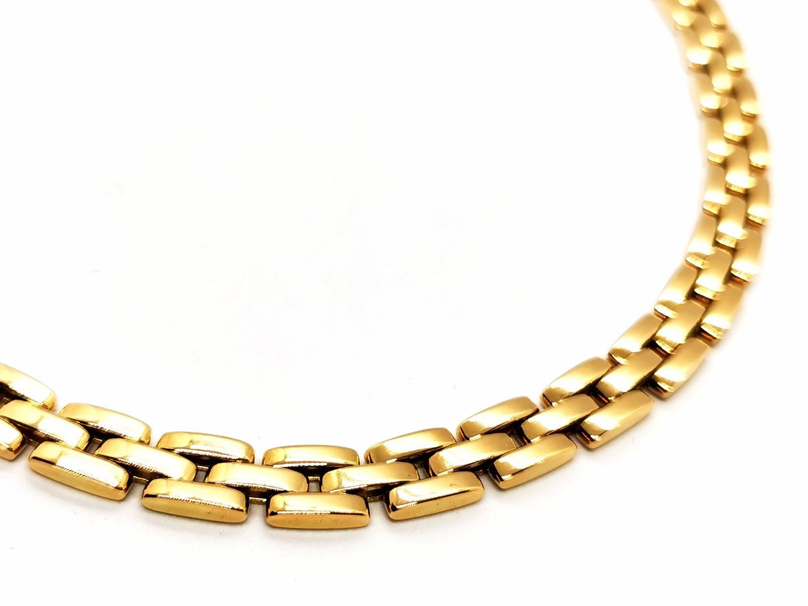 Cartier Kette Halskette Maille panthère Gelbgold Damen