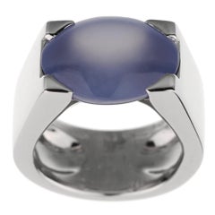 Cartier Chalcedony White Gold Cocktail Ring