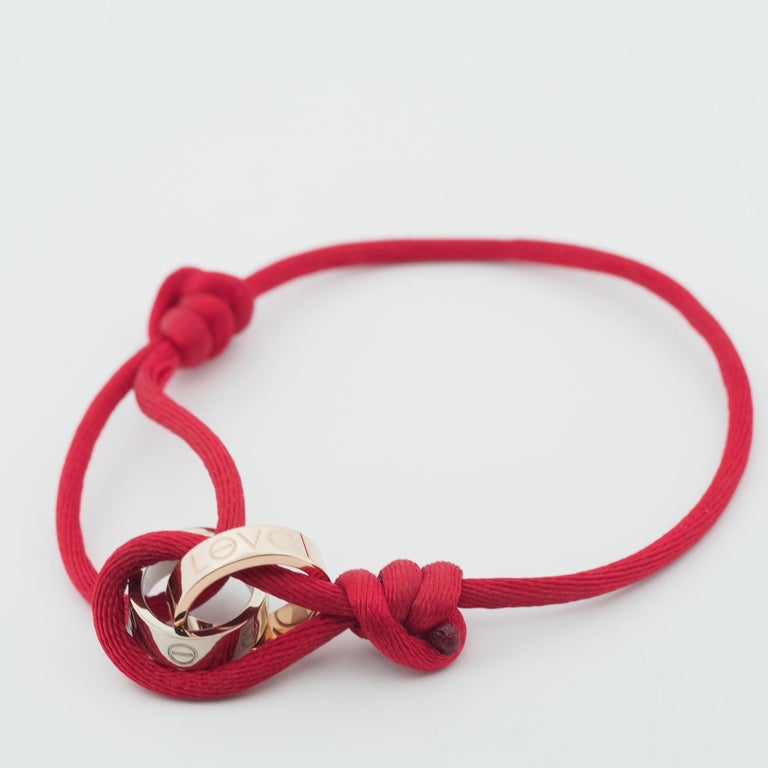 Cartier red love bracelet deals