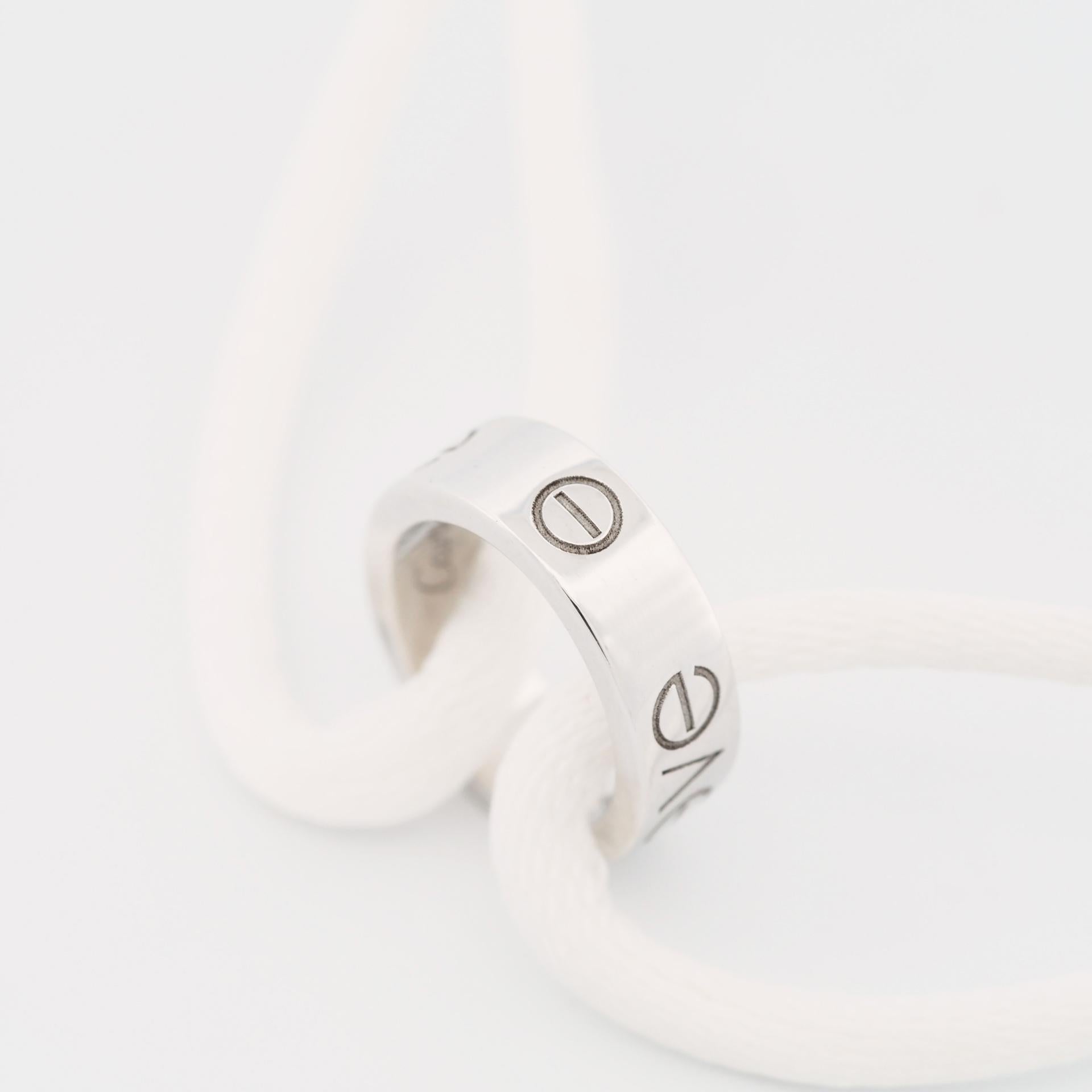 Cartier Charity Love-Armband aus Weißgold 1