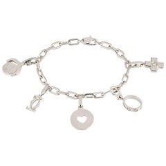 Cartier Charm Bracelet with Five Unique Charms