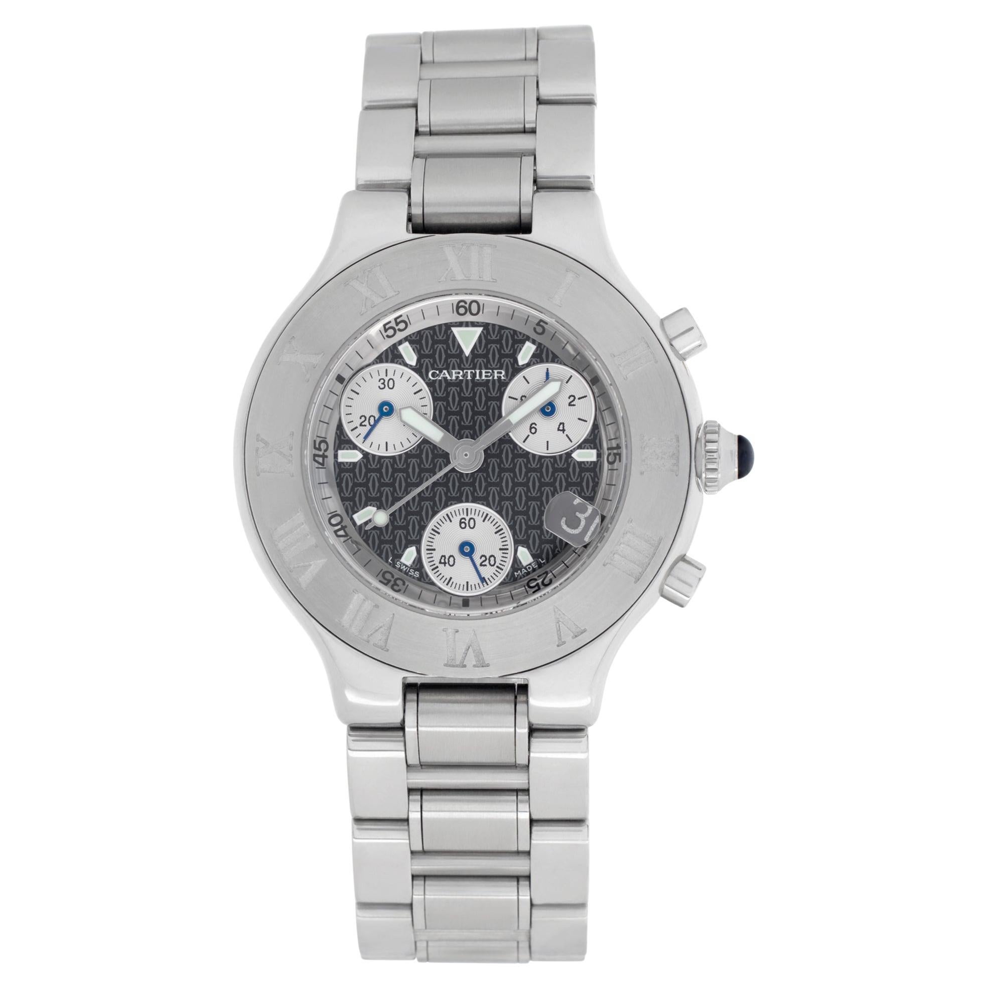 Cartier Chronoscaph 21 W10172t2 en vente