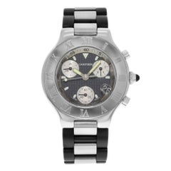 Cartier Chronoscaph W10125U2 Stainless Steel Quartz Men's Watch