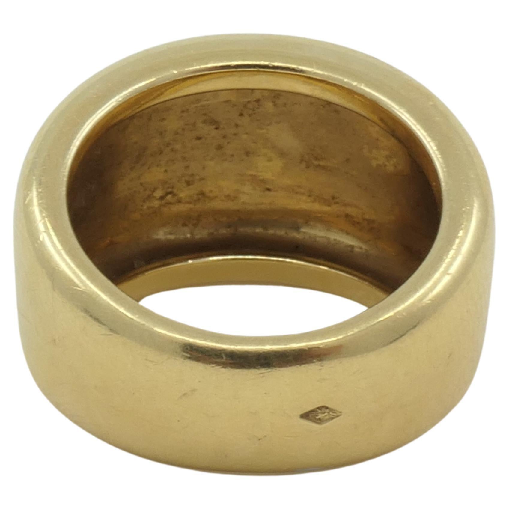 Women's or Men's Cartier Cigar Band 18k Gold Vintage Ring