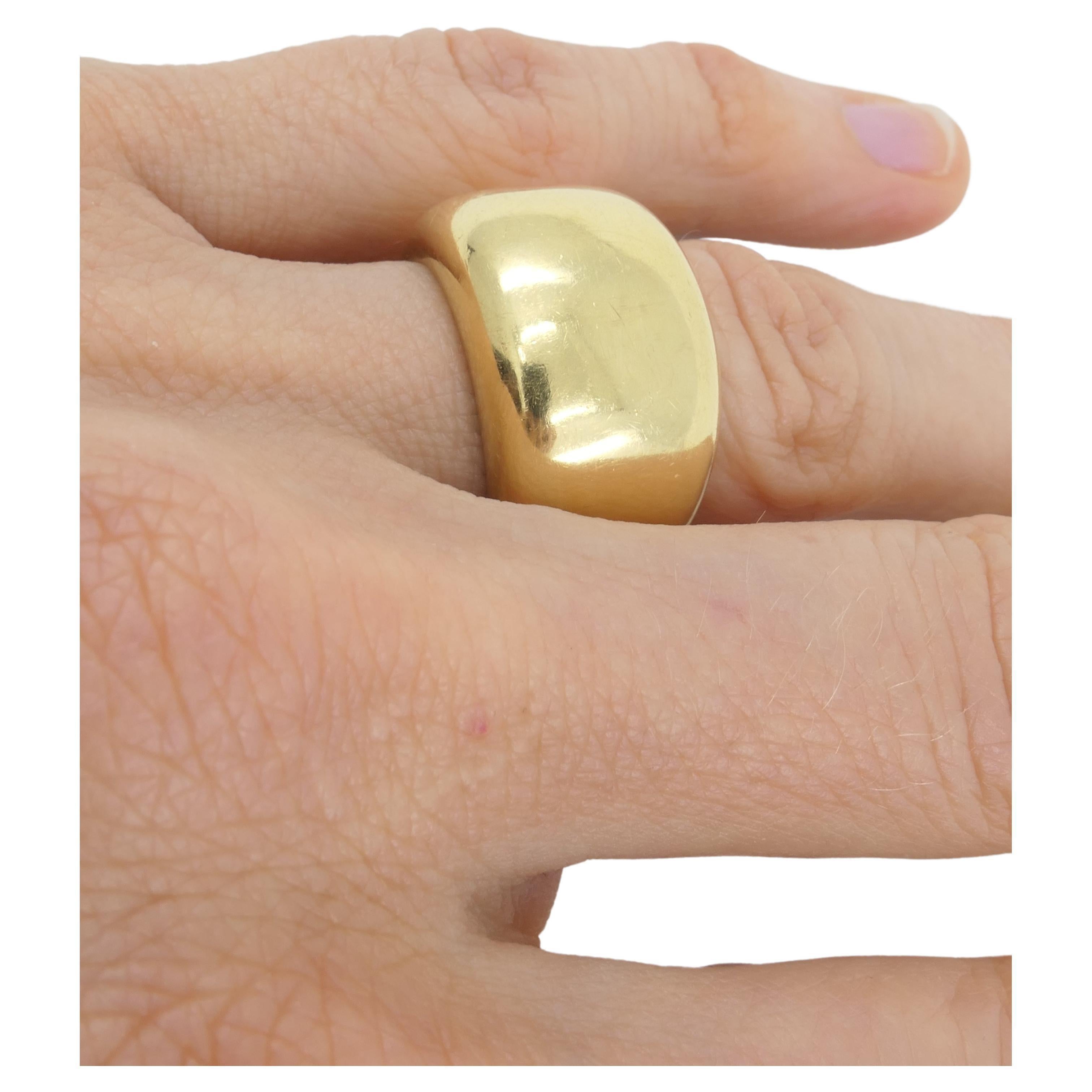 Cartier Cigar Band 18k Gold Vintage Ring 1