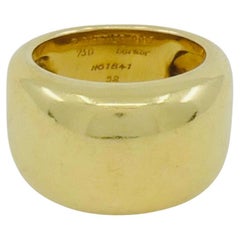 Cartier Cigar Band 18k Gold Retro Ring