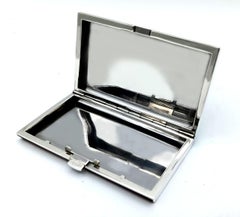 Cartier Cigarette Case red and black fire-enamelled stripes made by Salimbeni