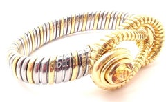 Cartier Citrine Stainless Steel Gold Hercules Knot Bracelet