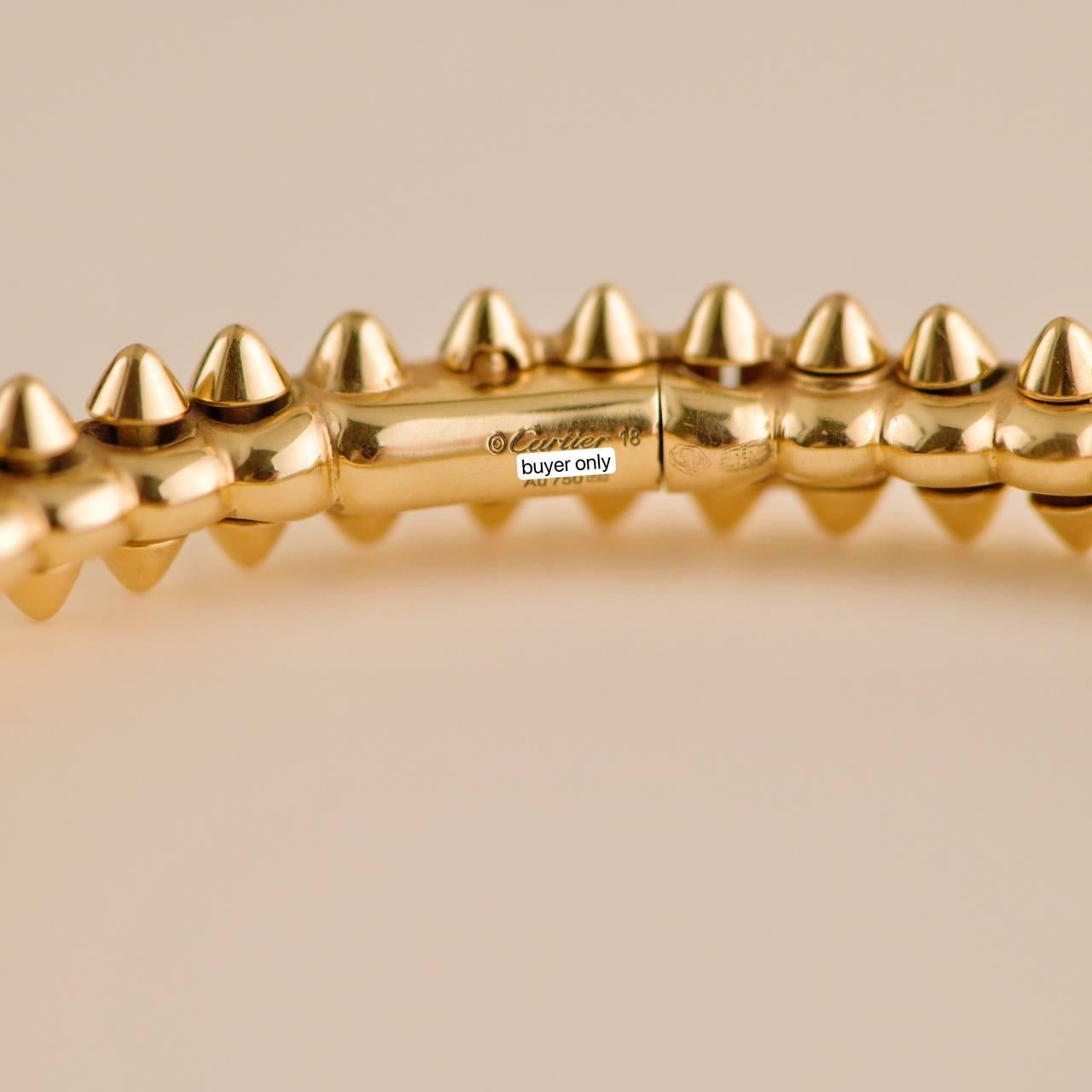 Cartier Clash 18k Roségold Armband Größe 18 Kleines Modell im Angebot 6