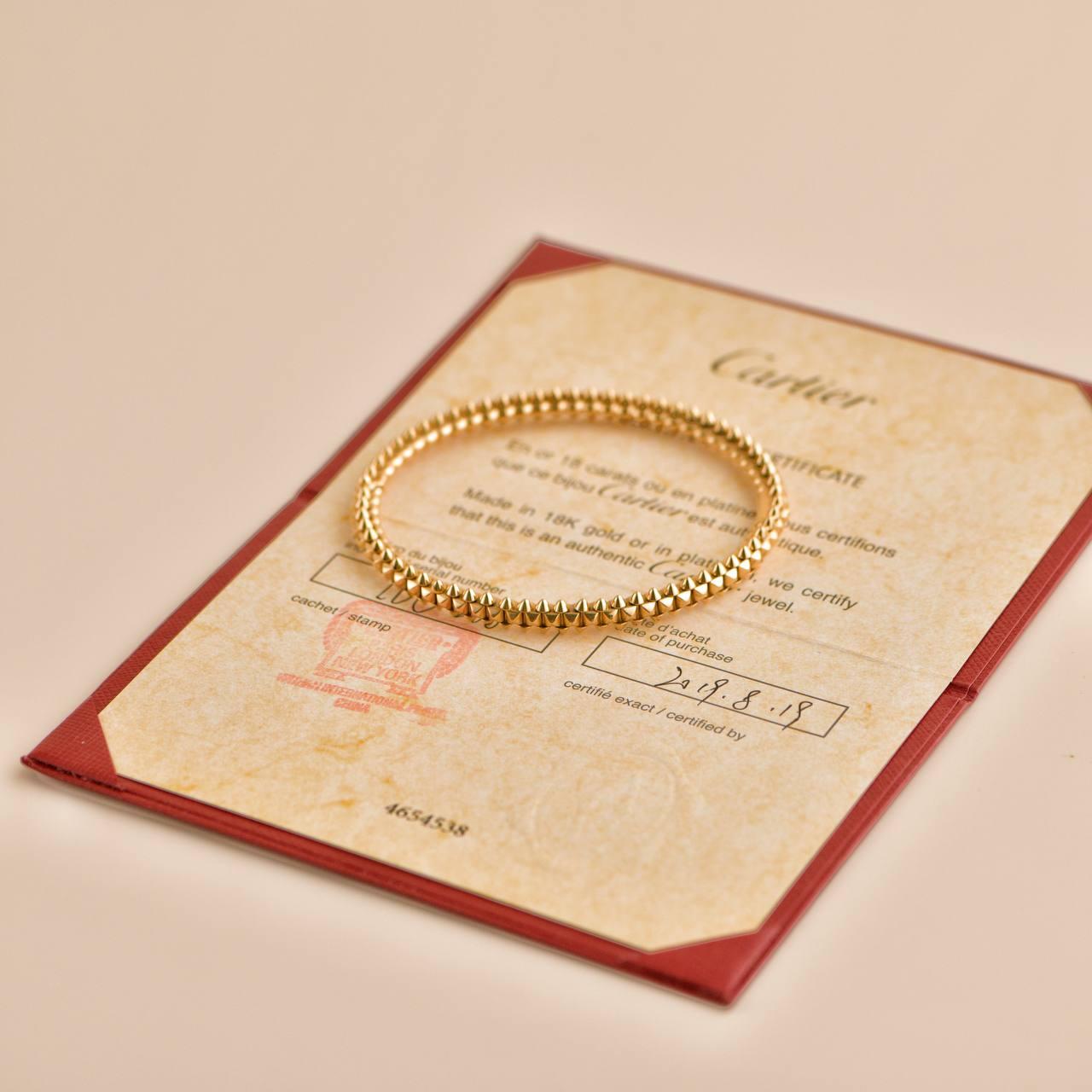 Cartier Clash 18k Roségold Armband Größe 18 Kleines Modell für Damen oder Herren im Angebot