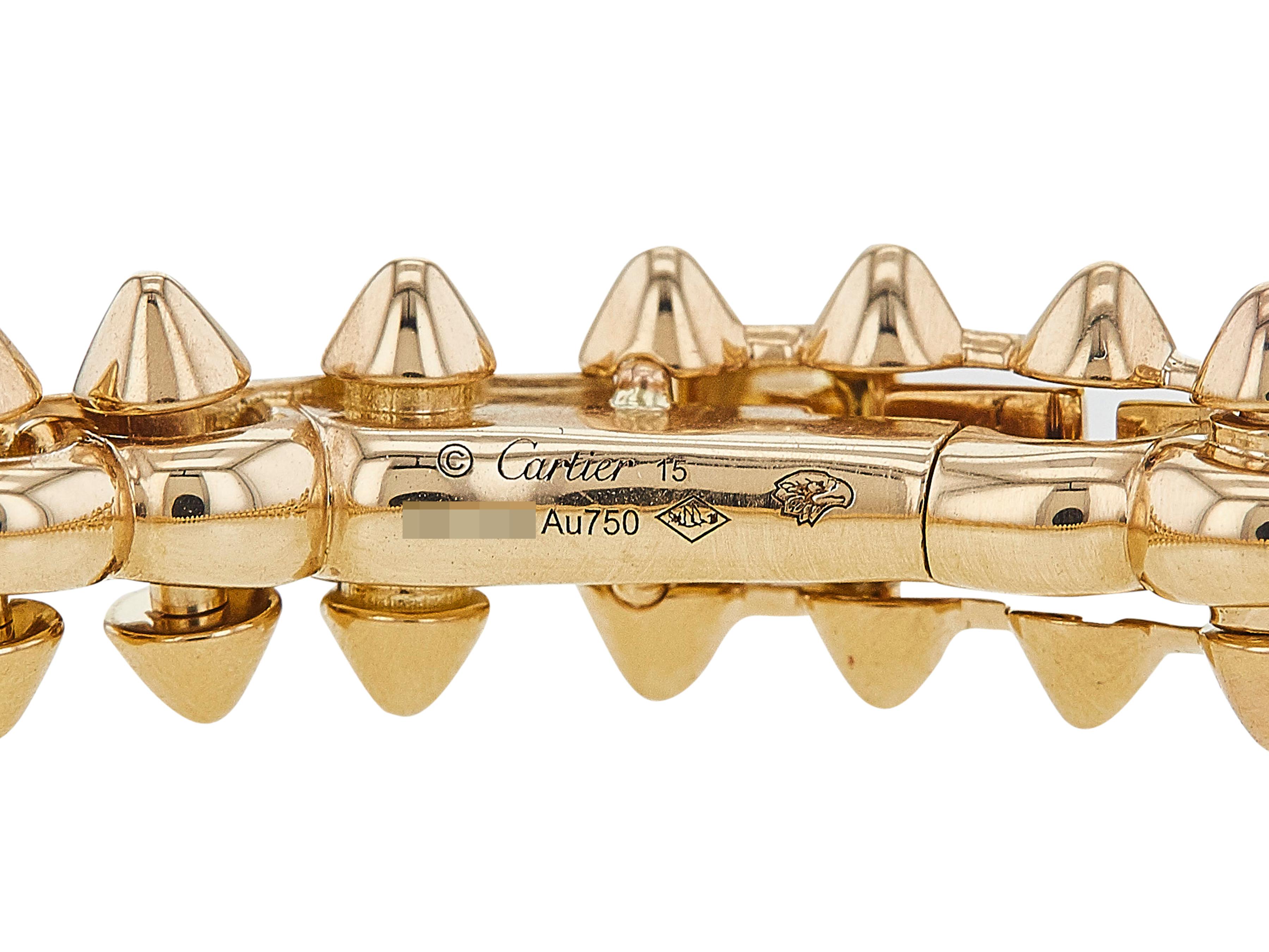 Cartier Clash de Cartier 18K RG Medium Modèle Taille 15 Excellent état - En vente à New York, NY