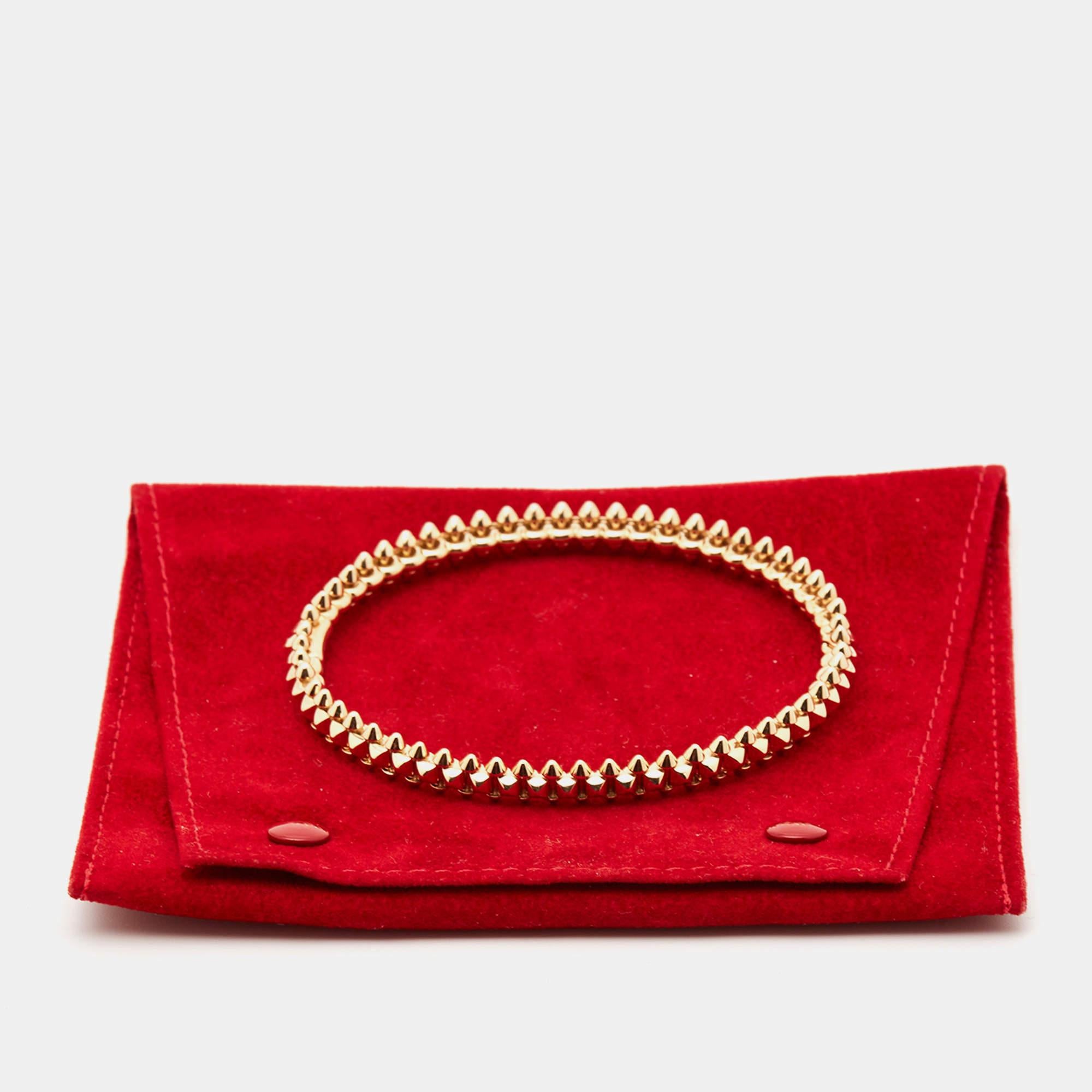 Contemporary Cartier Clash De Cartier 18K Rose Gold Medium Model Bracelet 21