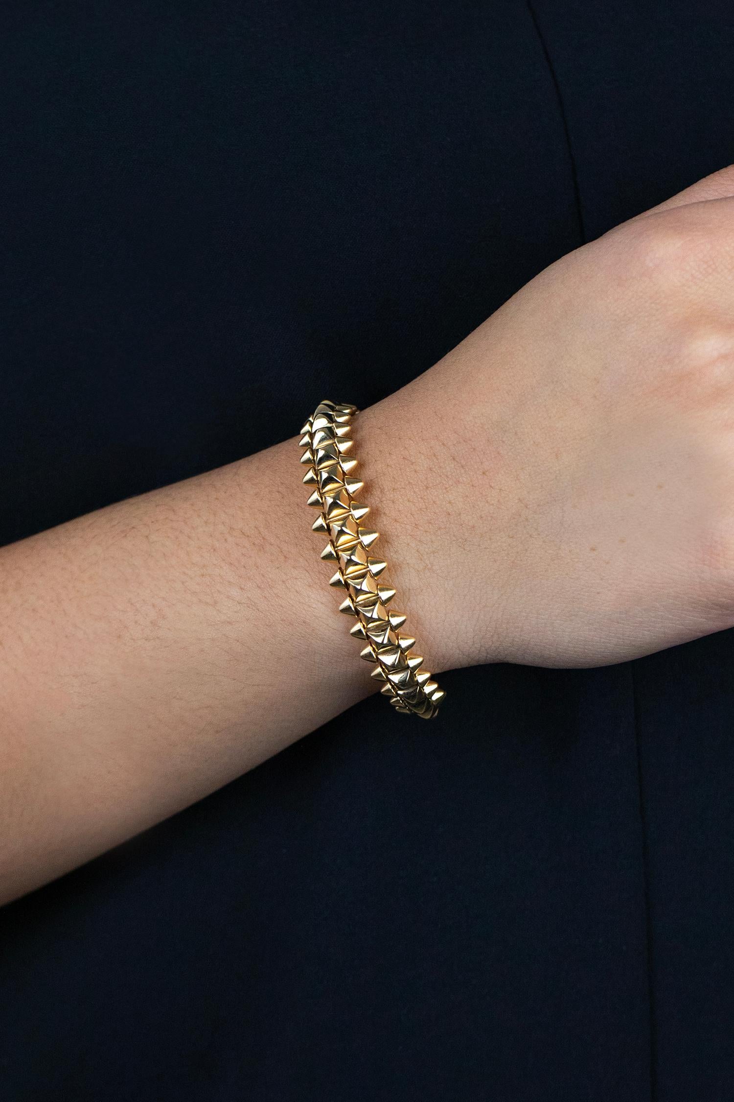 Women's or Men's Cartier 47.80 Grams Clash de Cartier Bangle Bracelet Extra Large in Yellow Gold