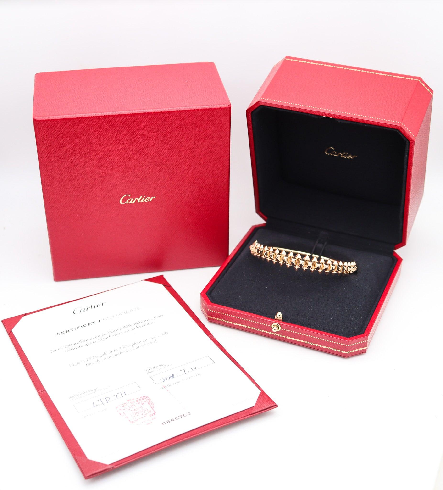 Moderne CARTIER Bracelet The Clash De Cartier en or 18Kt Taille 19 avec boite et certificat en vente