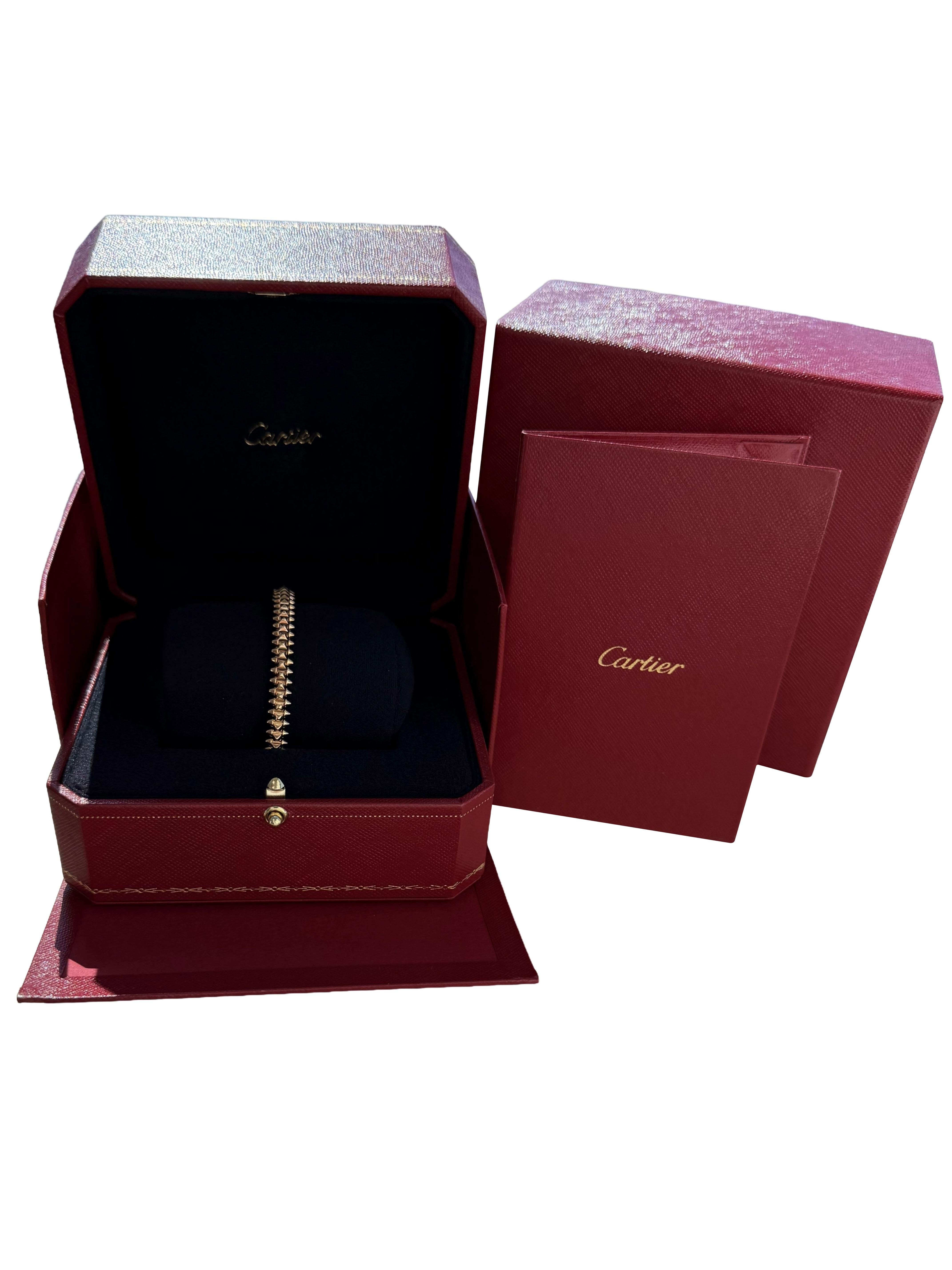 The Clash De Cartier Bracelet Petit Modèle Or Rose 18K Taille 16 en vente 8