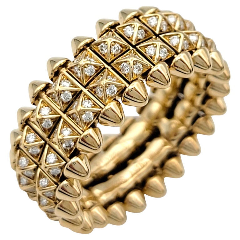 Cartier 'Clash De Cartier' Double Row Diamond Band Ring in 18