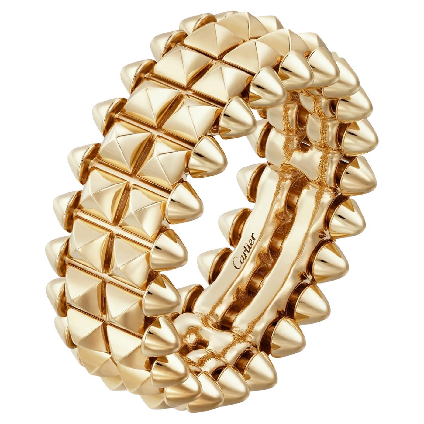 The Clash De Cartier Anello a doppia fila in oro giallo misura 56 in vendita