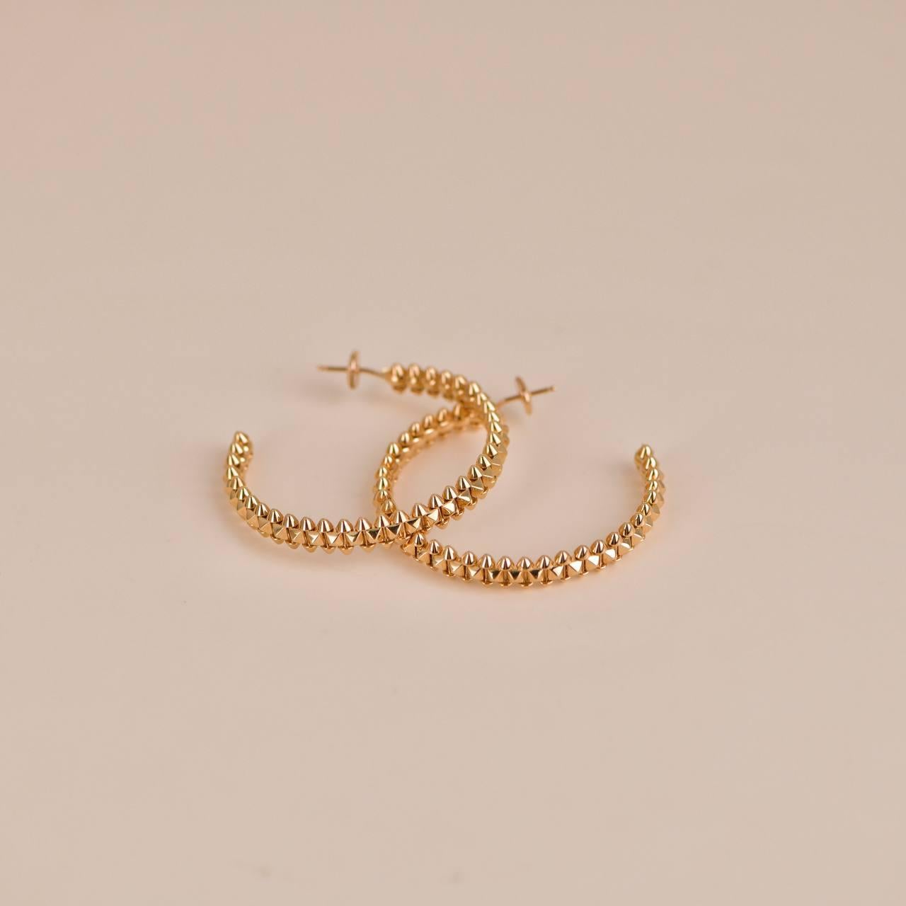 Cartier Clash De Cartier Hoop Rose Gold Earrings Small Model For Sale 1