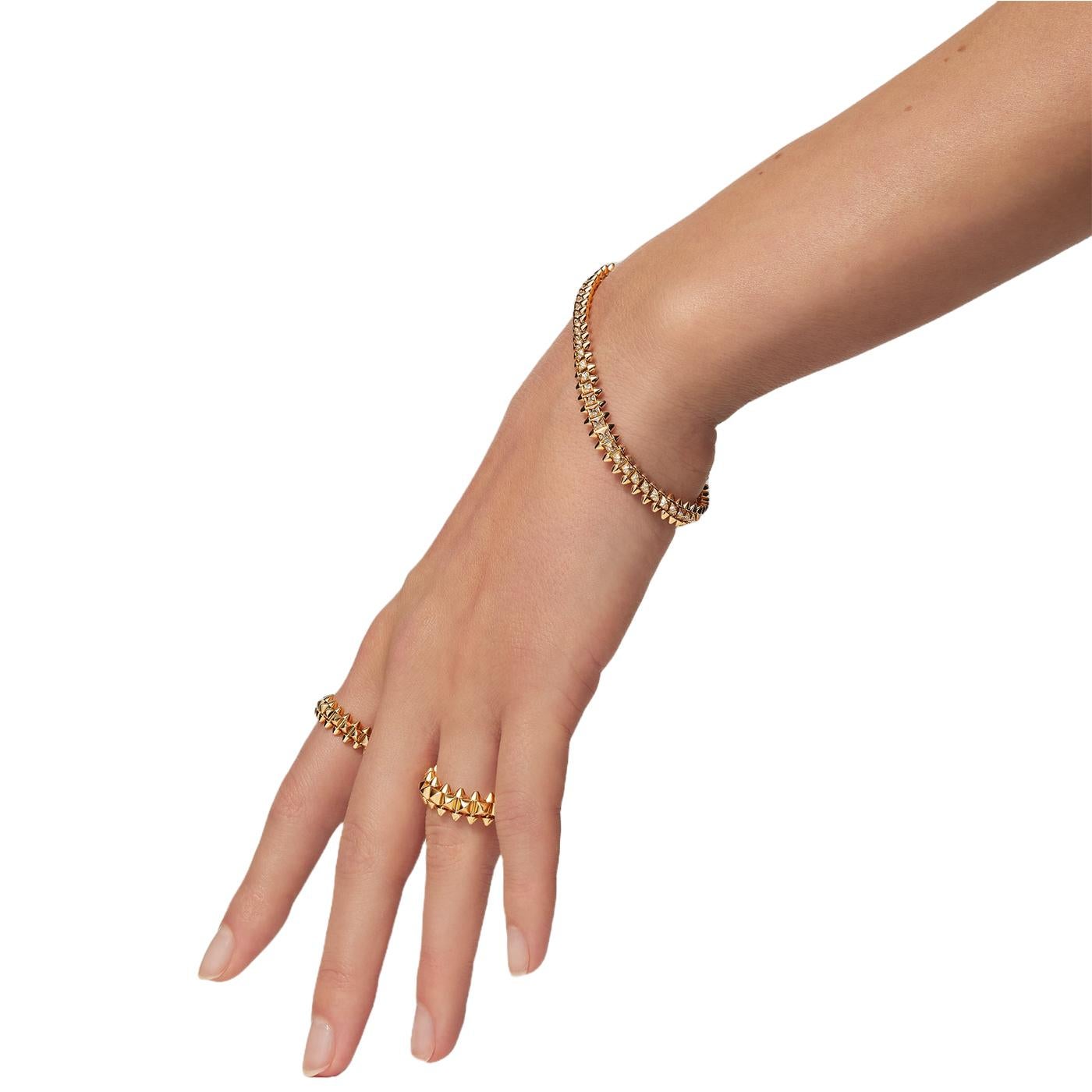Cartier Clash De Cartier Ring Small Model 18K Yellow Gold Size 51 For Sale 3