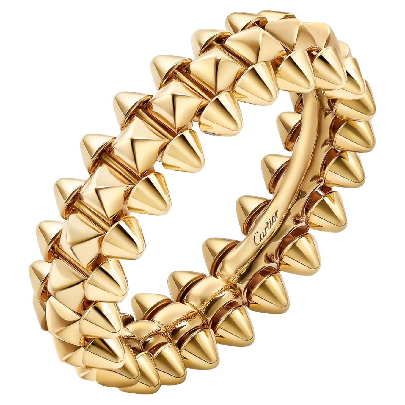 Cartier Clash De Cartier Ring Small Model 18K Yellow Gold Size 51 For Sale