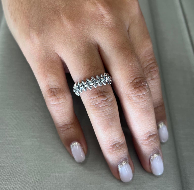 Cartier Clash De Cartier Ring Small Model White Gold Size 51 at 1stDibs cartier clash ring small vs medium clash de cartier ring yellow gold cartier ring clash