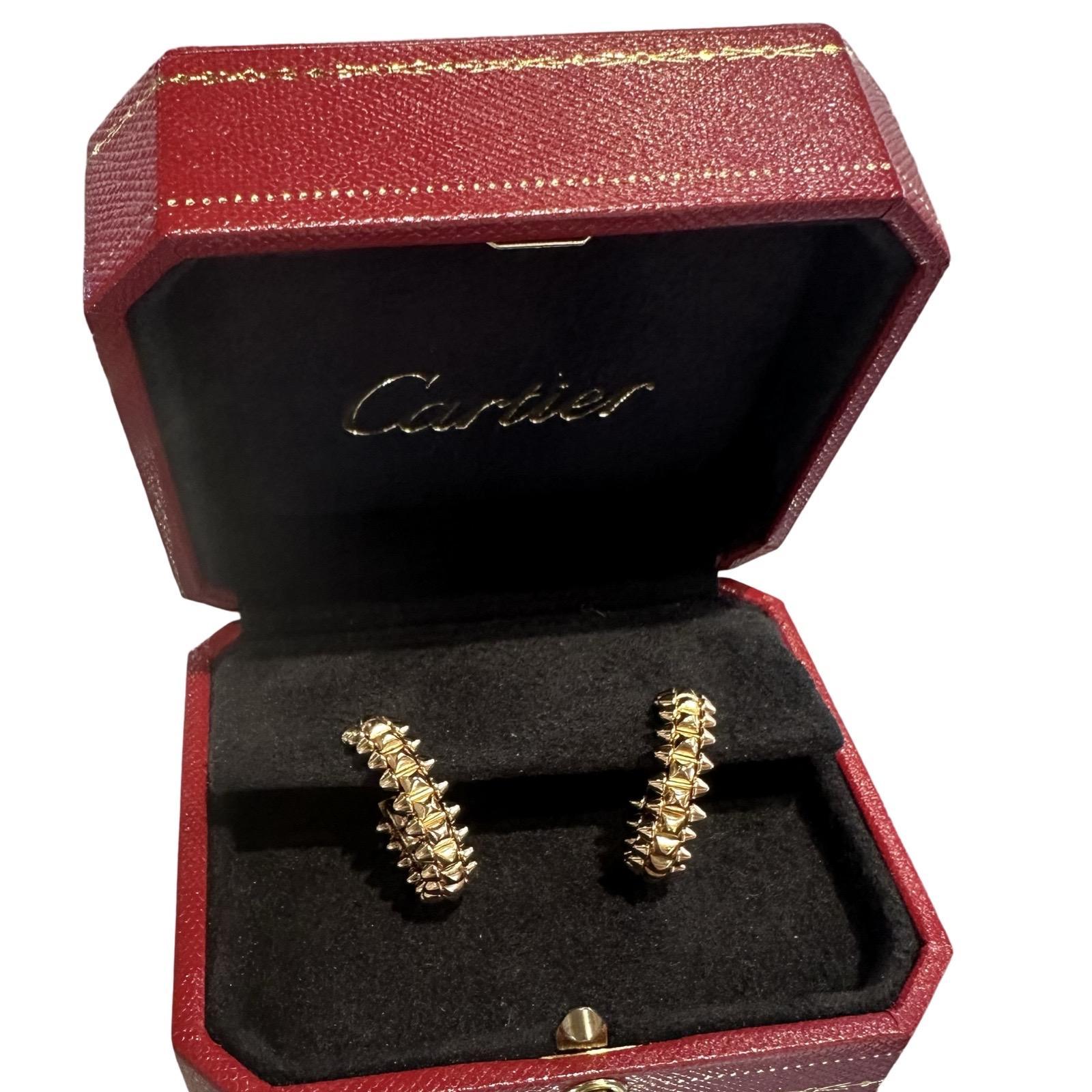 Cartier Clash Earrings, Small Model in 18k Rose Gold, 2023 Papers In Excellent Condition In Miami, FL