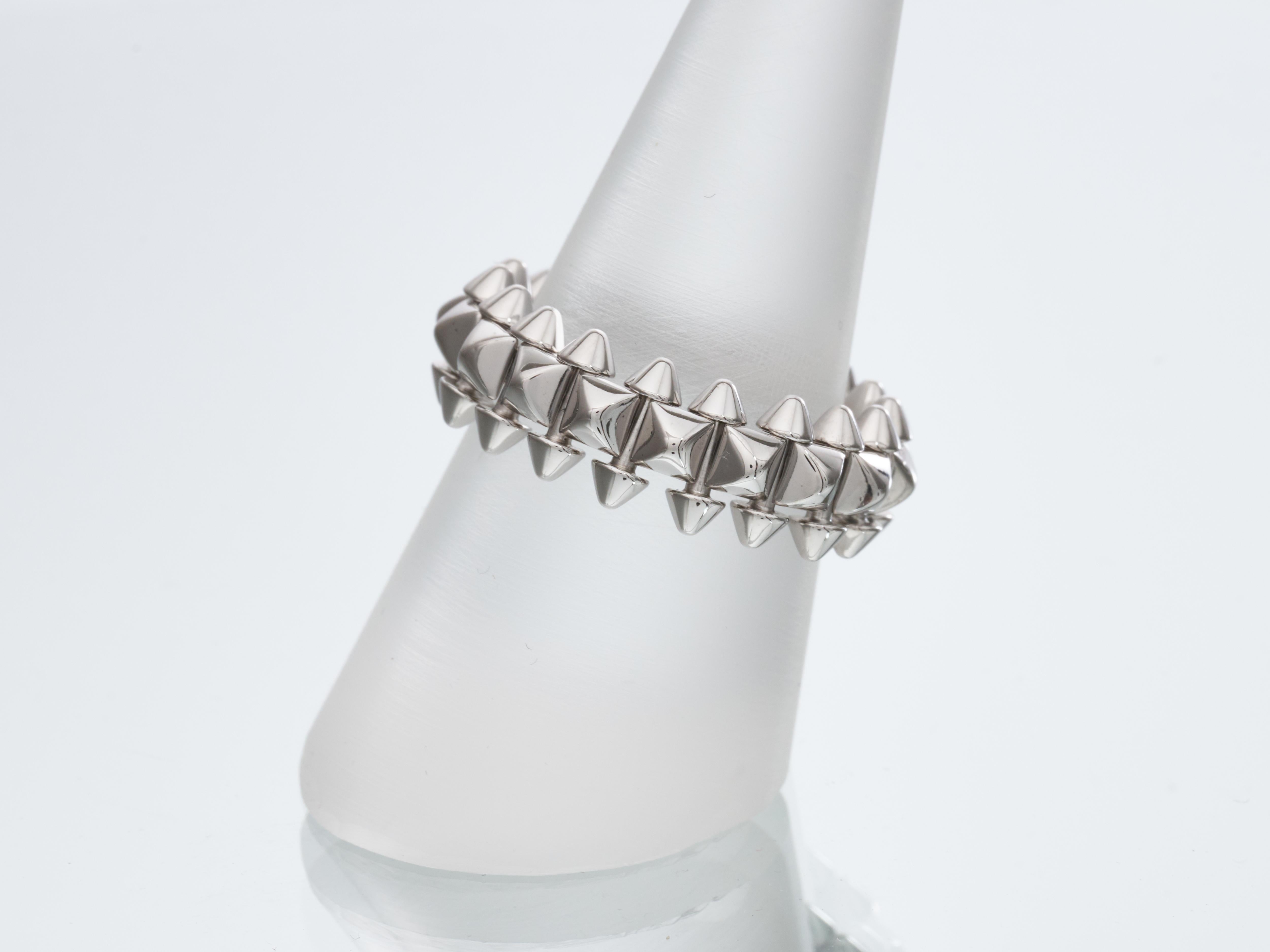 Cartier Clash Medium Weißgold Ring Größe O 55 Box & Zertifikat (Modernistisch) im Angebot