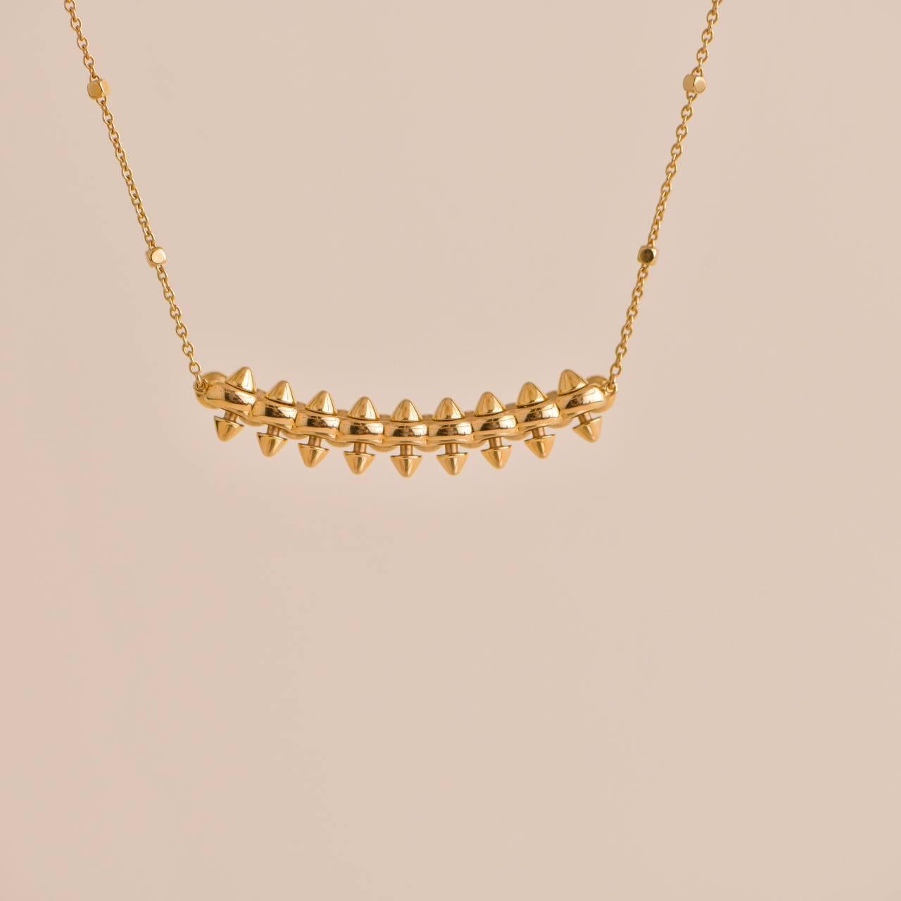 Cartier Clash Necklace Diamonds Rose Gold Necklace 1