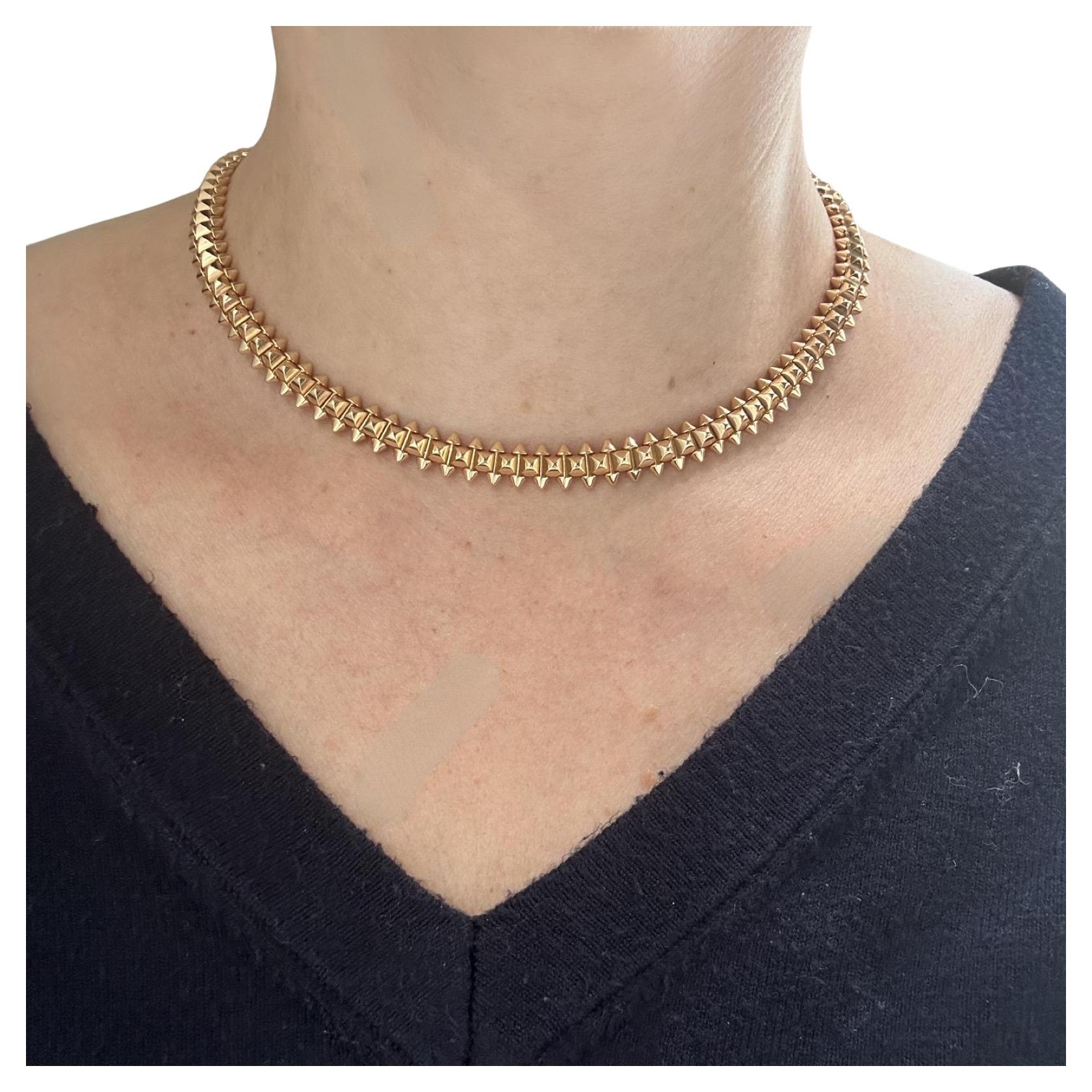 Cartier Clash Halskette Flexibles Medium Modell in 18k Roségold, 2023 Papiere
