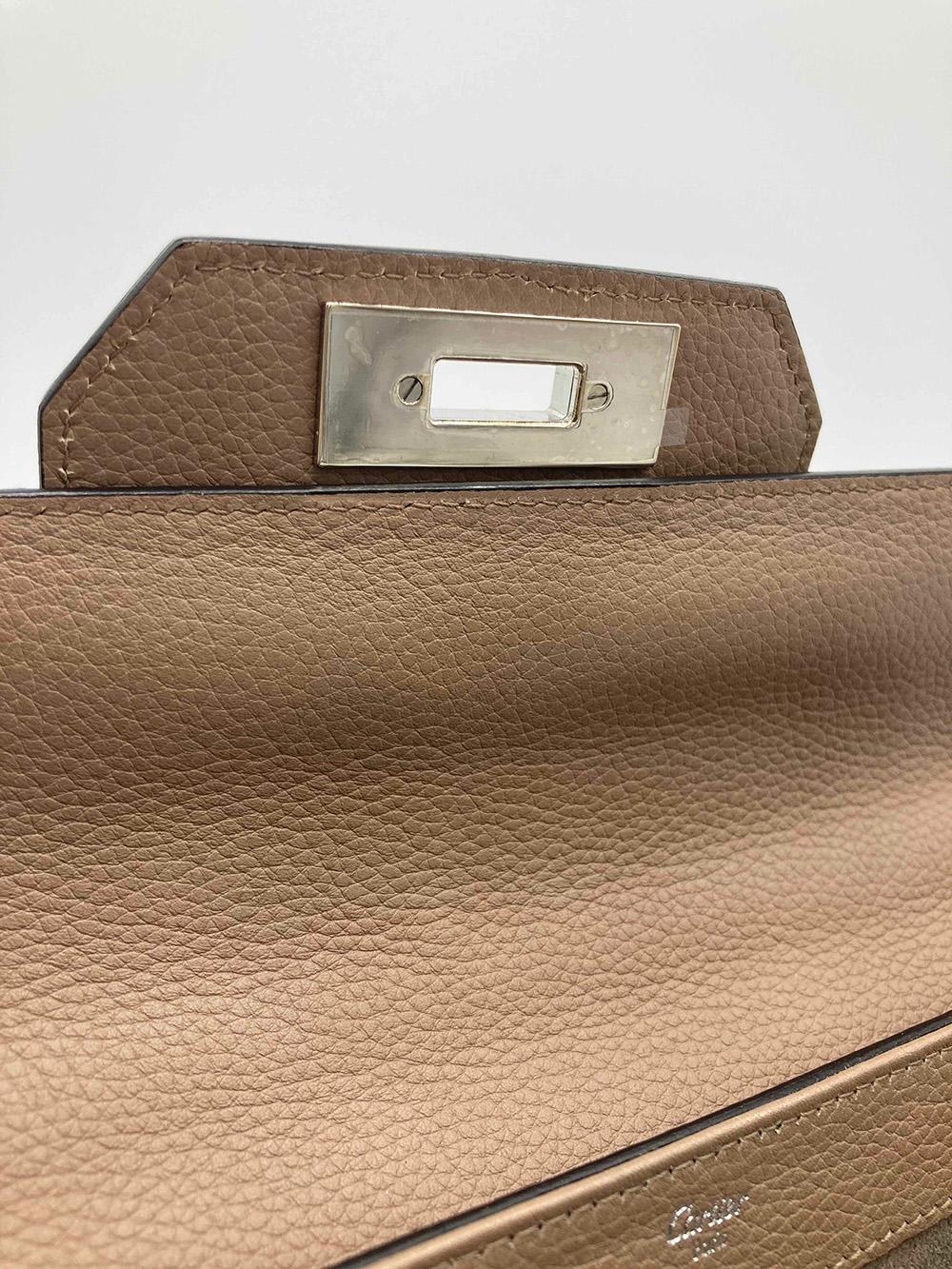 Cartier Classic Beige Feminine Line Top Handle Bag For Sale 3
